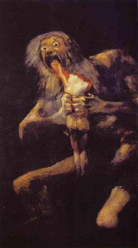 Francisco Jose de Goya Saturn Devouring One of His Chidren oil painting image